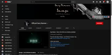 Gary Numan YouTube